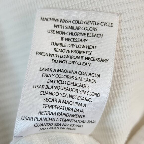 Segments Top Womens Plus Size XXL Solid White Thermal Made in Canada Base Layer - Picture 7 of 7